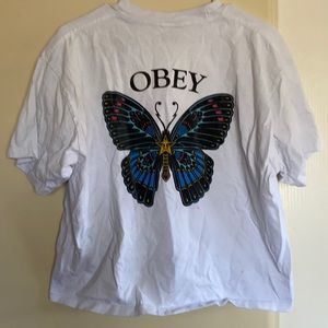 OBEY butterfly crop